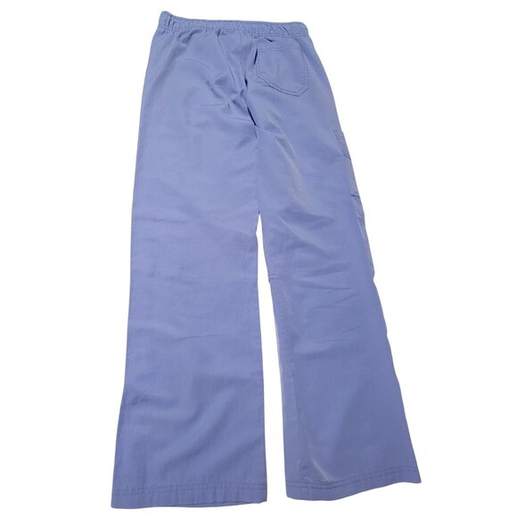 WonderWink Lavender Wide Leg Cargo Pants - Picture 2 of 4